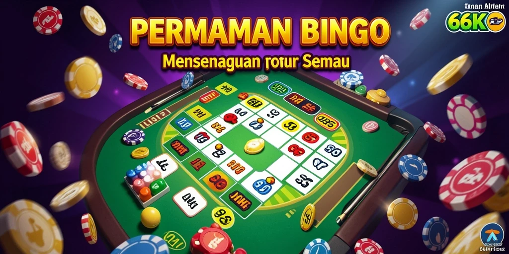 Tampilan utama gameplay Bingo di 66K yang seru.