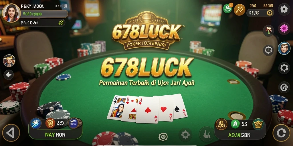 Screenshot gameplay poker yang mendebarkan di 678LUCK.