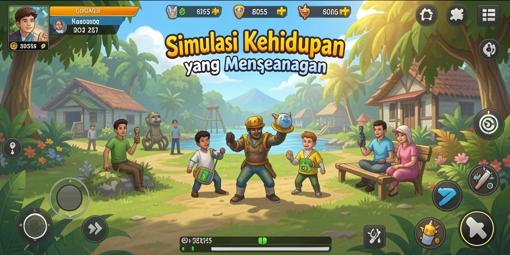 Gameplay seru dan interaktif dari 8055 di dunia simulasi.