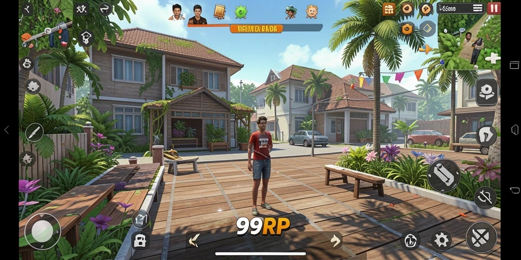 Gameplay menakjubkan dari 99RP dalam simulasi kehidupan.
