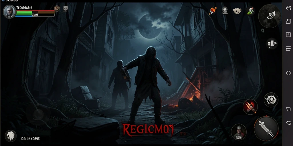 Screenshot gameplay menampilkan kegelapan mencekam di ASG55.