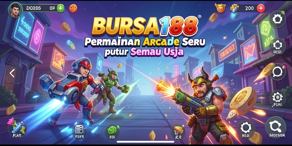 Tangkapan layar BURSA188 menampilkan momen seru dalam gameplay Arcade.