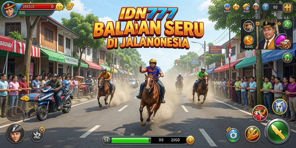 Tangkapan layar menunjukkan aksi balapan mendebarkan di <strong>IDN777</strong> dengan mobil yang melaju cepat.