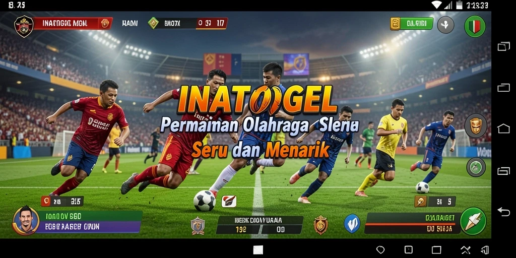 Tampilan gameplay INATOGEL yang dinamis dan menegangkan saat bertanding.
