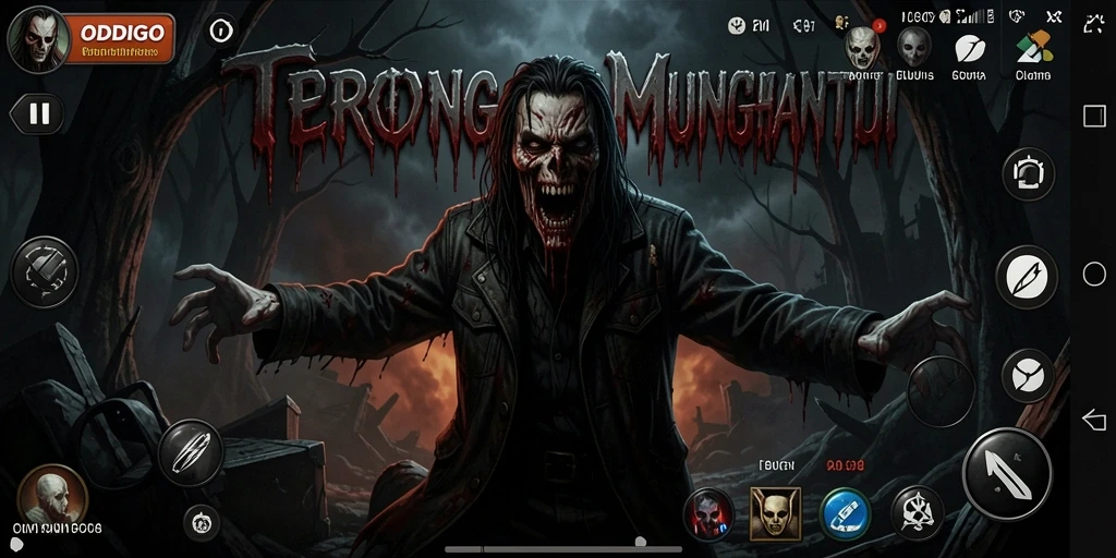 Tangkapan layar ODDIGO menampilkan gameplay yang mencekam dan atmosfer horror yang kental.