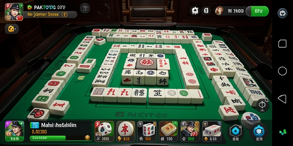 Screenshot permainan menunjukkan aksi seru Mahjong di PAKTOTO.
