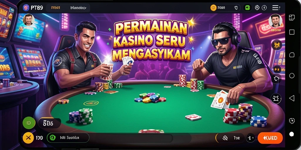Tampilan gameplay kasino yang menarik dan interaktif.
