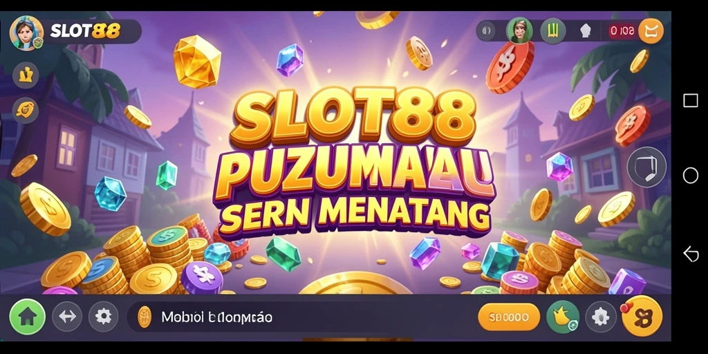 Screenshot utama gameplay SLOT88 menampilkan serunya menyelesaikan teka-teki.