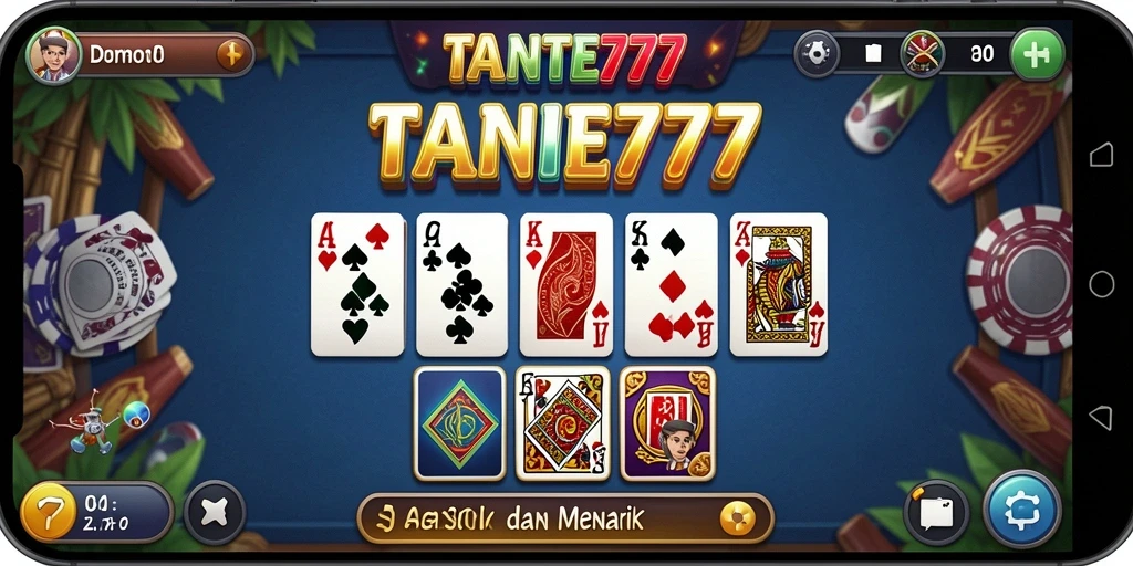 Tampilan gameplay TANTE777 yang seru dan interaktif dalam permainan Domino.