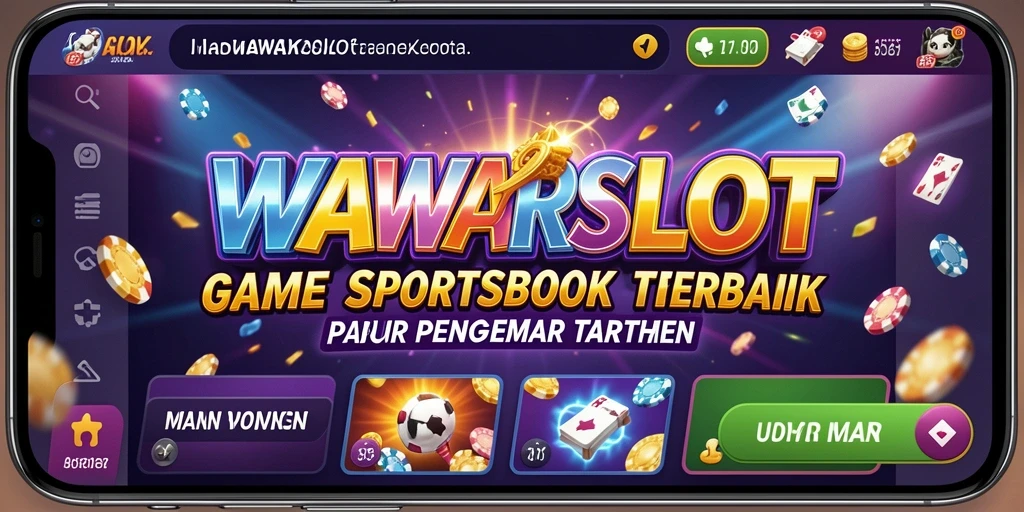 Screenshot utama WAWARSLOT menampilkan gameplay seru dari taruhan olahraga