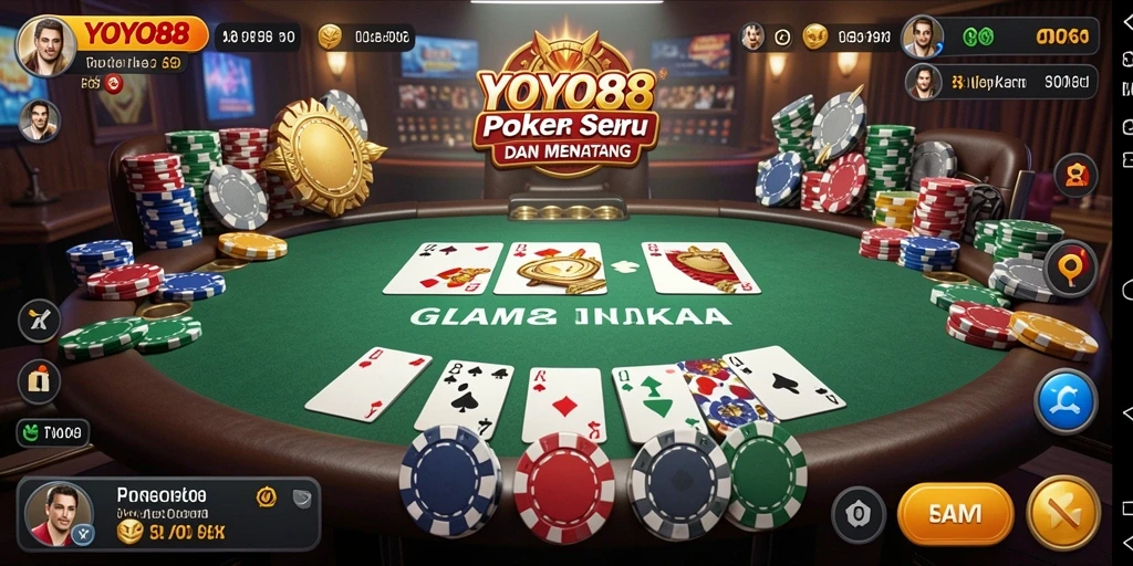 Gameplay poker seru di YOYO88 dengan berbagai pilihan meja.